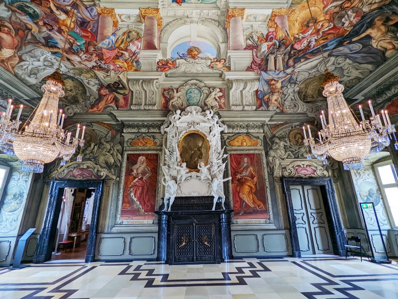 De keizerlijke zaal in de nieuwe residentie