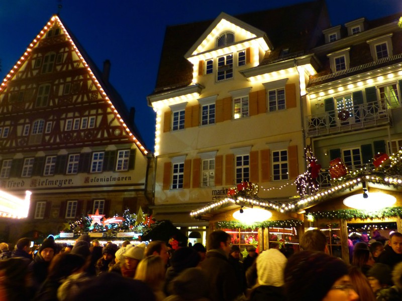 De Middeleeuwse kerstmarkt in Esslingen