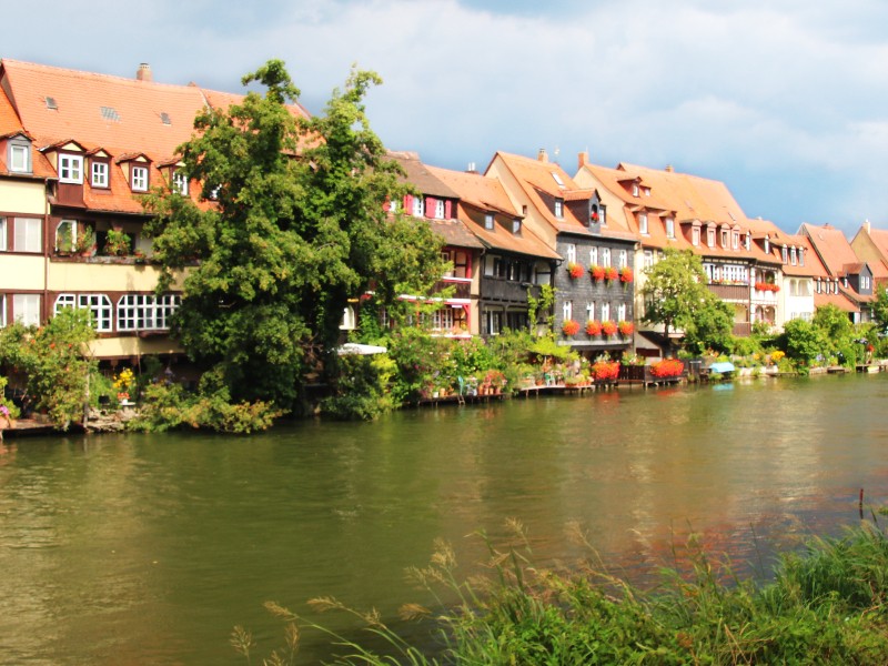 Klein Venetië is een beetje overdreven, maar dit deel bij de rivier Rechnitz is wel mooi