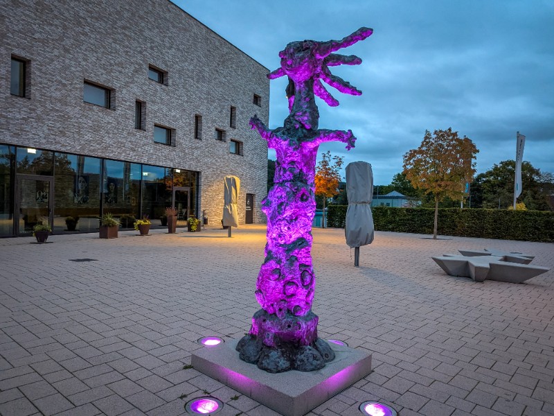 De kunstzinnige interpretatie van Sneeuwwitje bij de Stadshalle