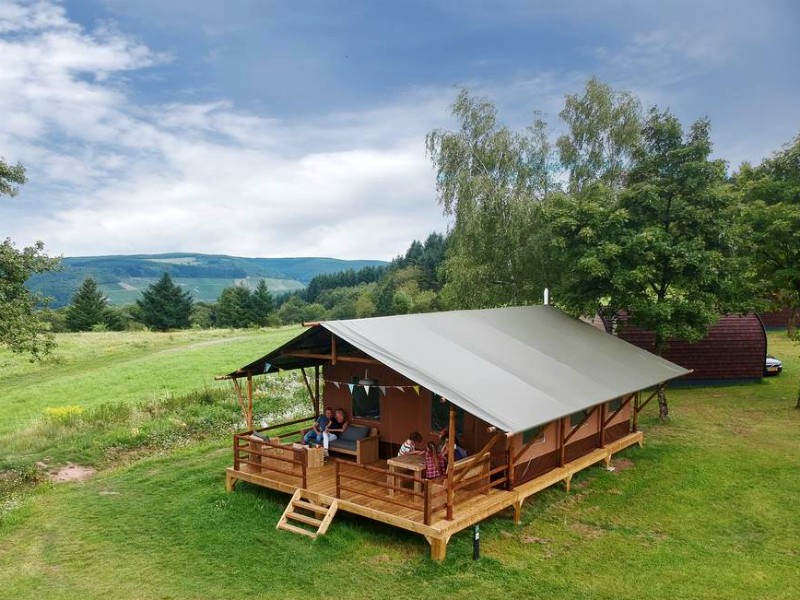 De prachtige glampingtent van Landal Warsberg!