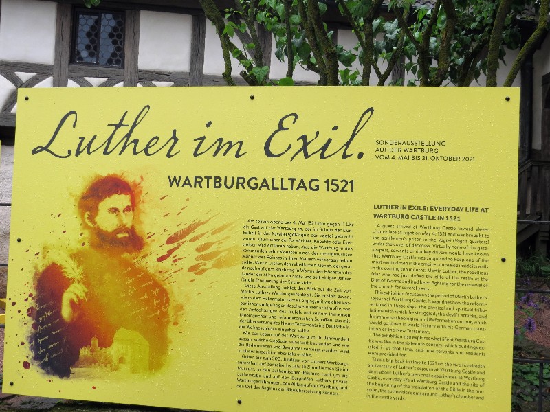 In 2021 is het 500 jaar geleden dat Luther in Wartburg was