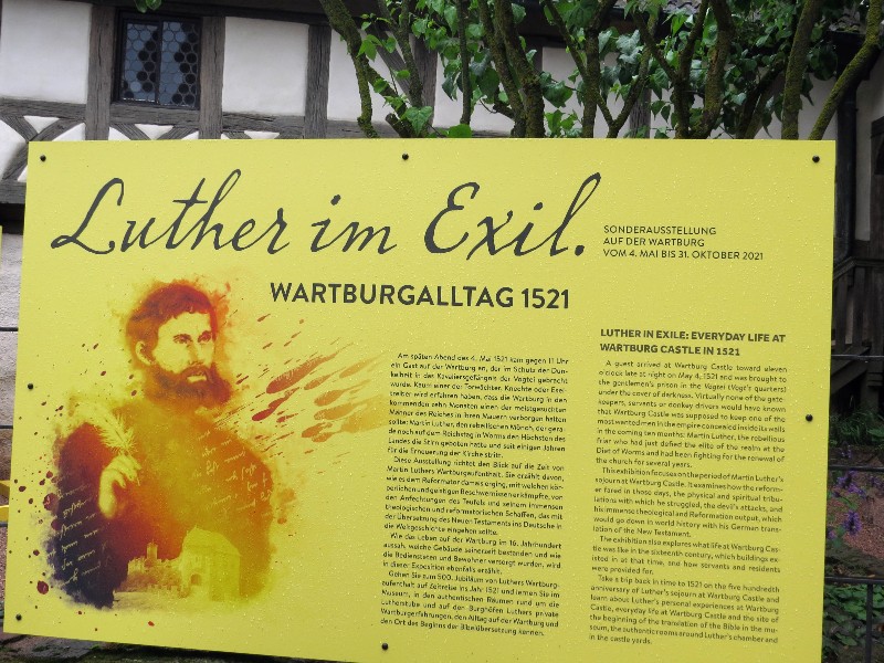 In 2021 is het 500 jaar geleden dat Luther in Wartburg was
