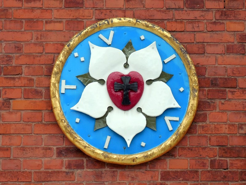 De Lutherroos, symbool van de Lutherse stroming