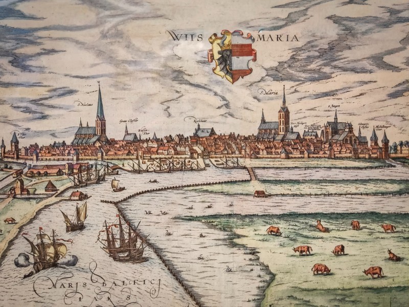Middeleeuws stadsgezicht van Wismar