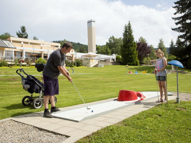 Minigolf bij vakantiepark Maierhofen