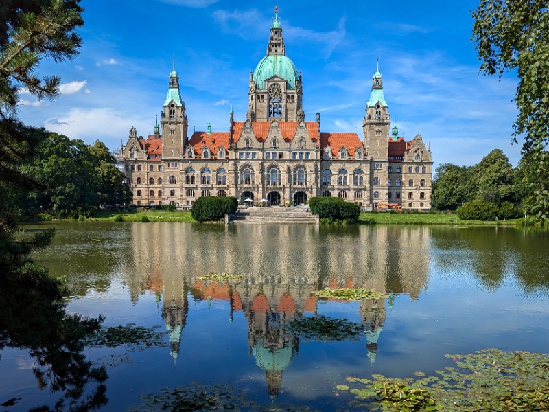 Het nieuwe raadhuis van Hannover