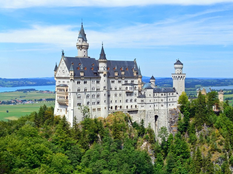 Neuschwanstein gezien vanaf de Marienbrücke