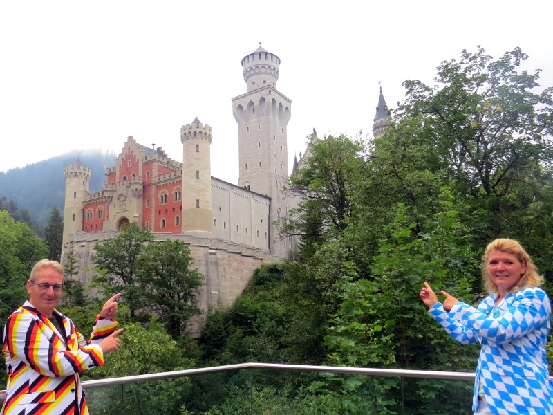 Zoals iedereen, gaan ook wij graag op de foto met Slot Neuschwanstein