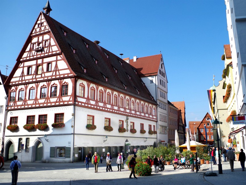 Mooi vakwerkhuis in Nördlingen