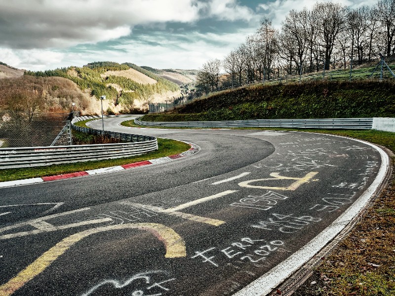 Het circuit op de Nürburgring