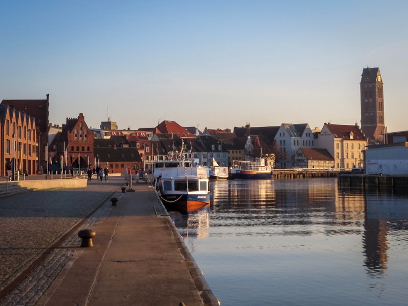 De oude haven van Wismar