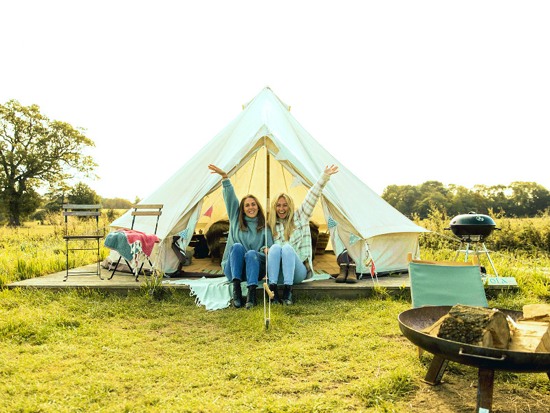 Meer comfort voor de nacht heb je in deze mooie glamping tent