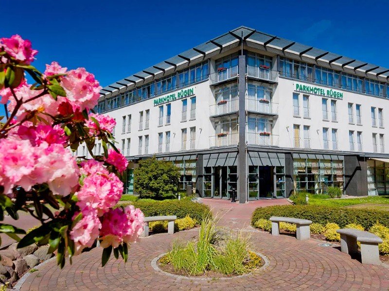 Het Parkhotel in Bergen op het eiland Rügen