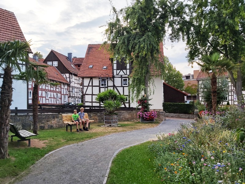 Mooi parkje in het stadje Korbach