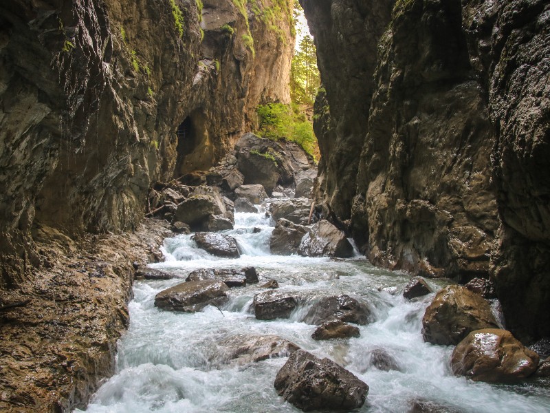 De Partnachklamm in Duitsland