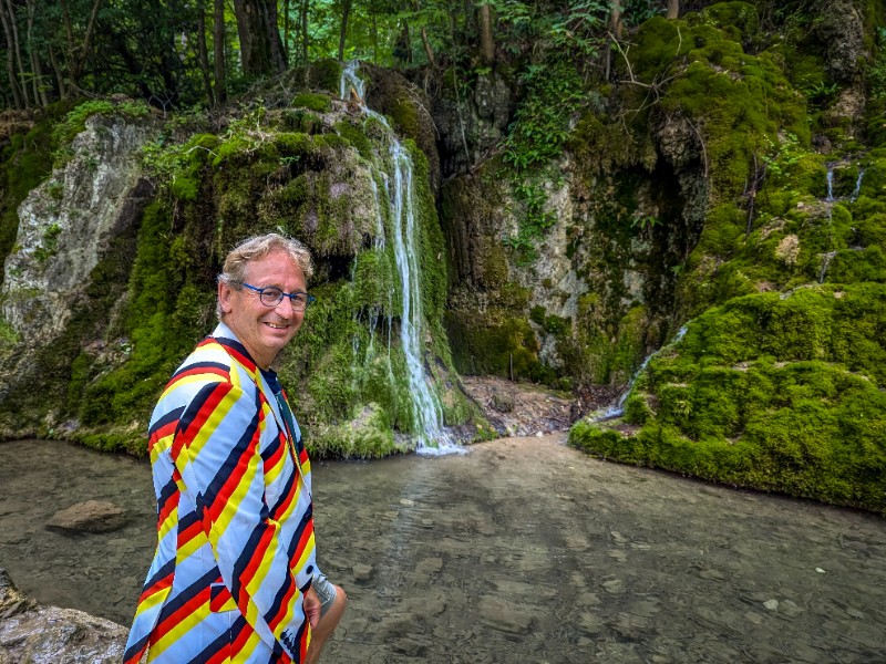 Patrick bij de Gütersteiner watervallen