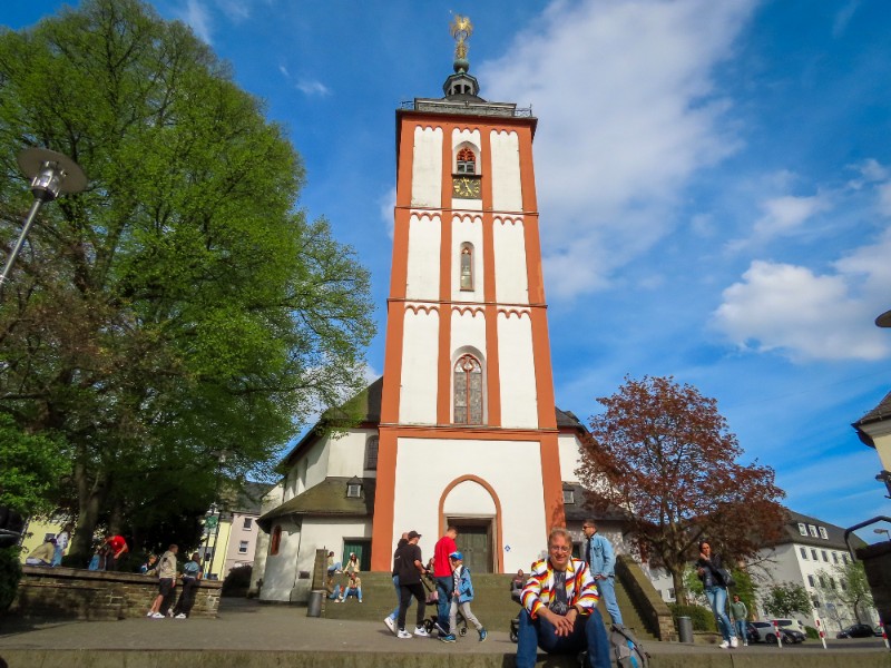 Lekker chillen bij de Nikolaikirche in Siegen