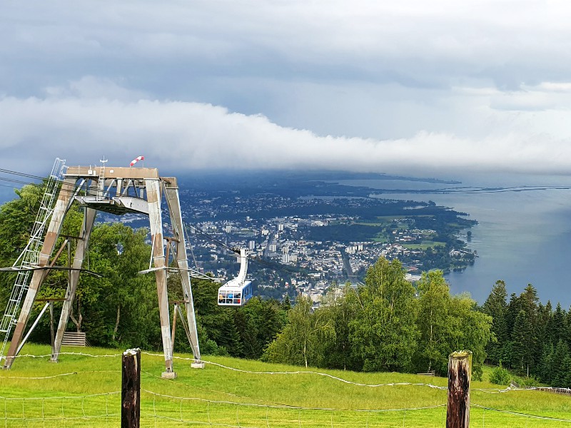 Uitzicht over de Bodensee vanaf de Pfänder