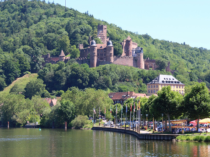 De kasteelruïne van Wertheim