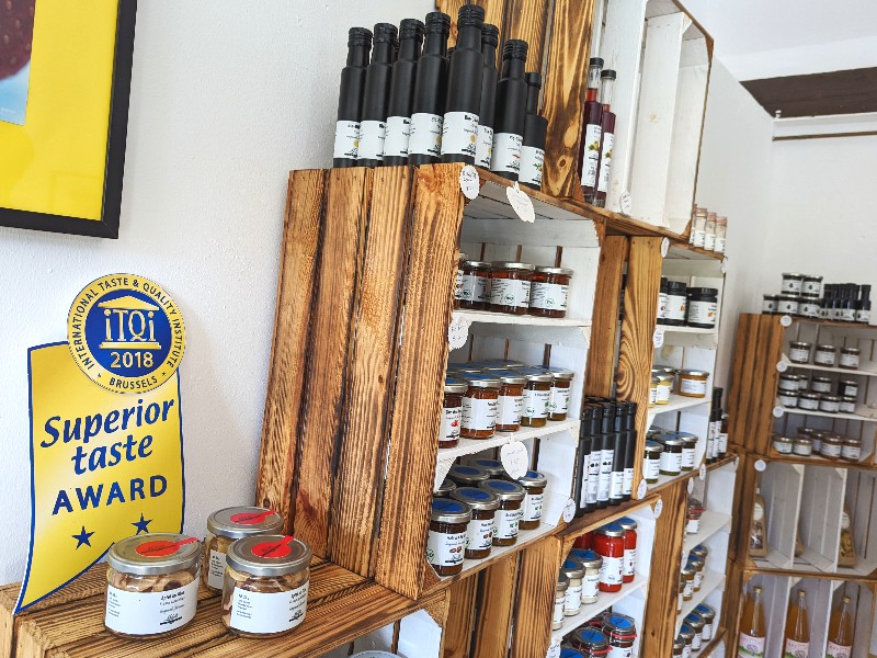 Diverse duurzame en prijswinnende producten bij Gut Hartungshof