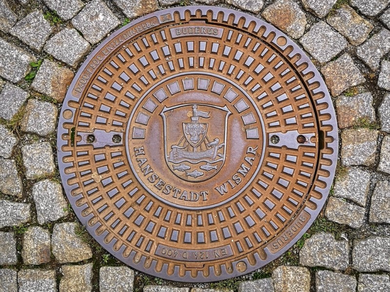Putdeksel van Hansestadt Wismar