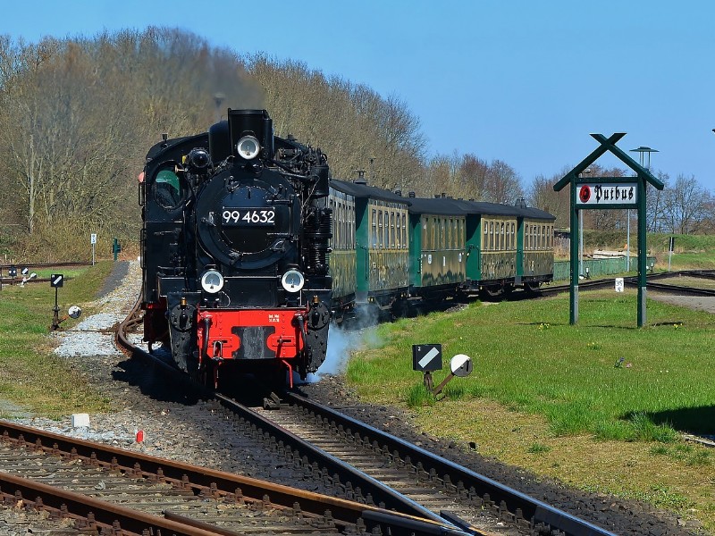 Der Rasender Roland bij Putbus