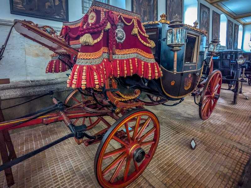 Rijtuigen van de Hohenzollerns in het Marstallmuseum in Sigmaringen