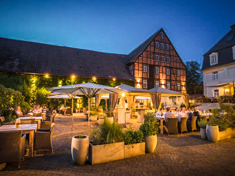 De gezellige sfeer bij Romantik Hotel am Brühl