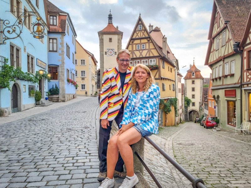 Patrick en Sabine in Rothenburg ob der tauber