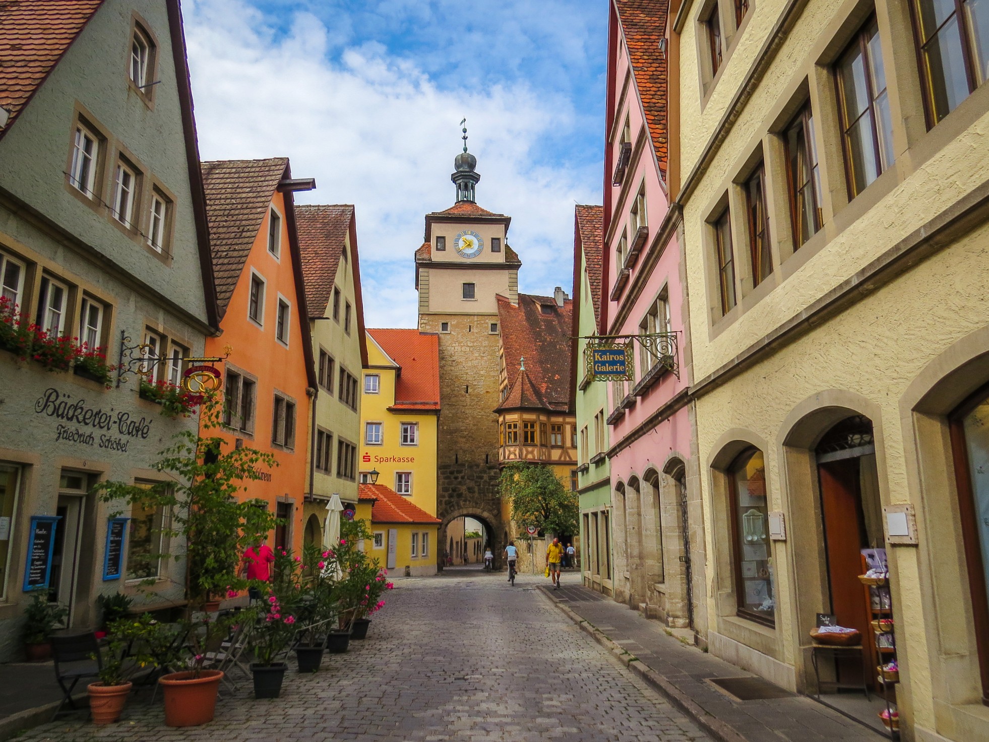 De Weisserturm in Rothenburg ob der Tauber