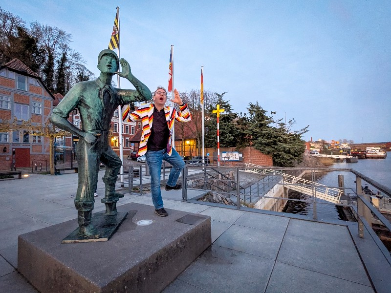 Patrick roept mee met de Rufer in Lauenburg