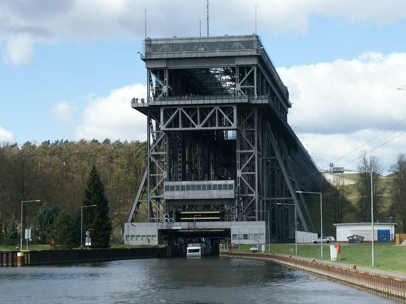 De scheepslift bij Niderfinow