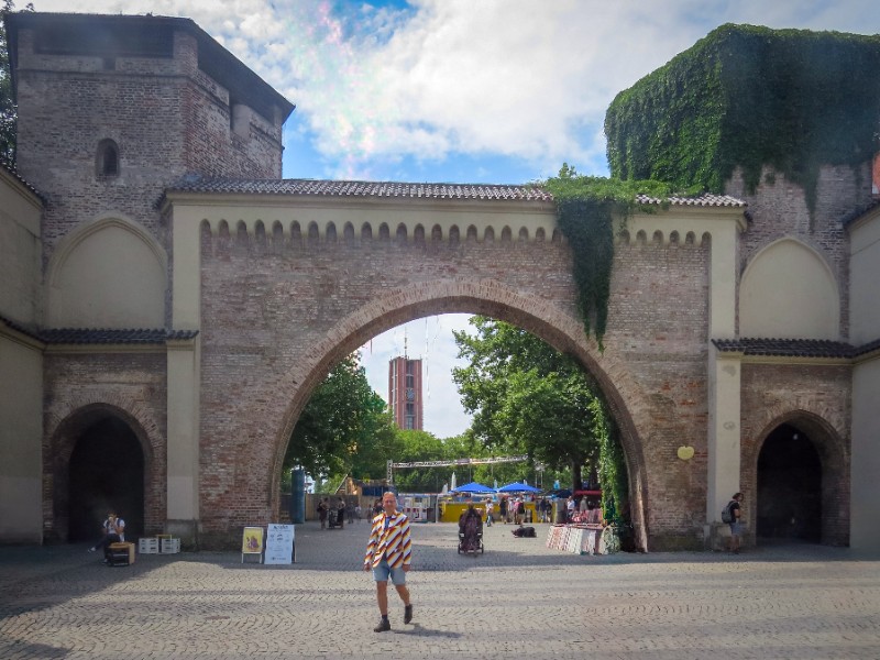 Patrick bij de Sendlinger Tor in München