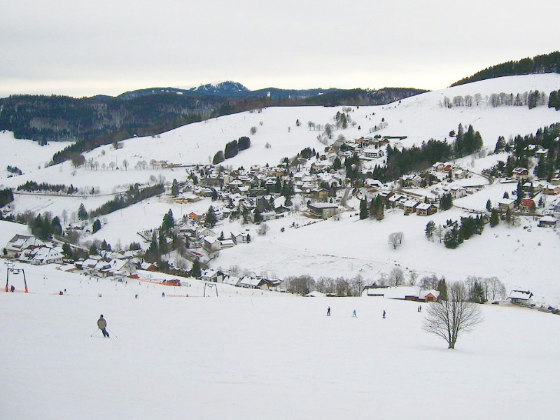 Het skigebied van Todtnauberg