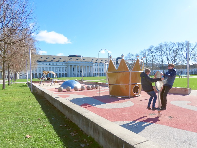 Speeltuin bij het Kurfürstliches Schloss in Koblenz