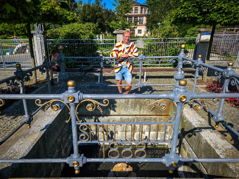 De Spreebron bij het zwembad in Neugensdorf
