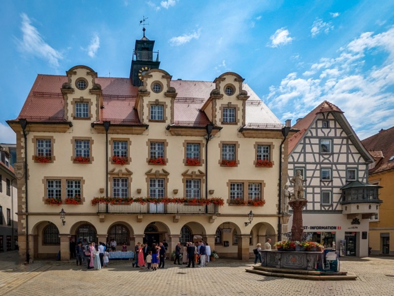 Het Rathaus, oftewel stadhuis van Sigmaringen