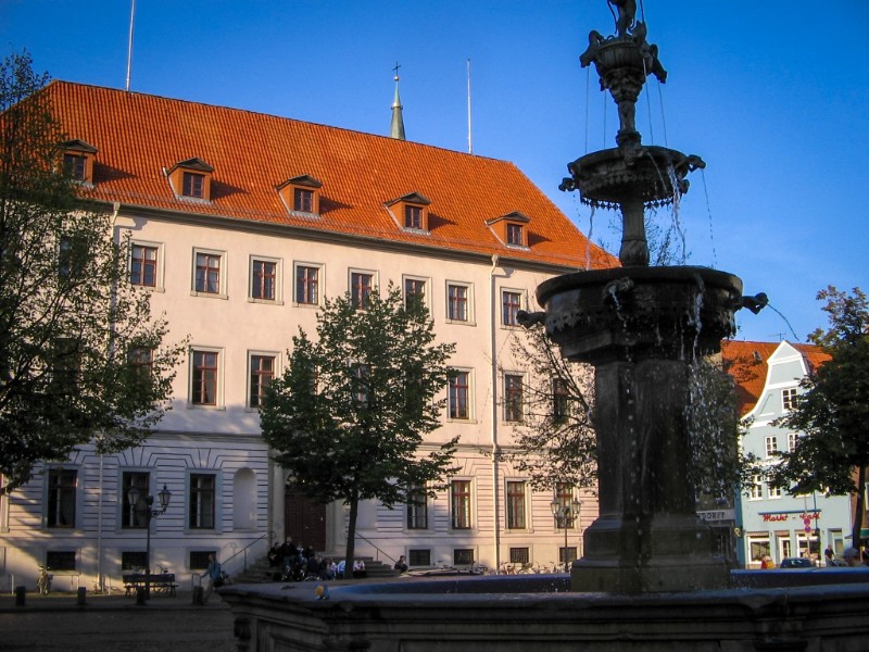 Het stadslot in Lüneburg aan de Marktplatz