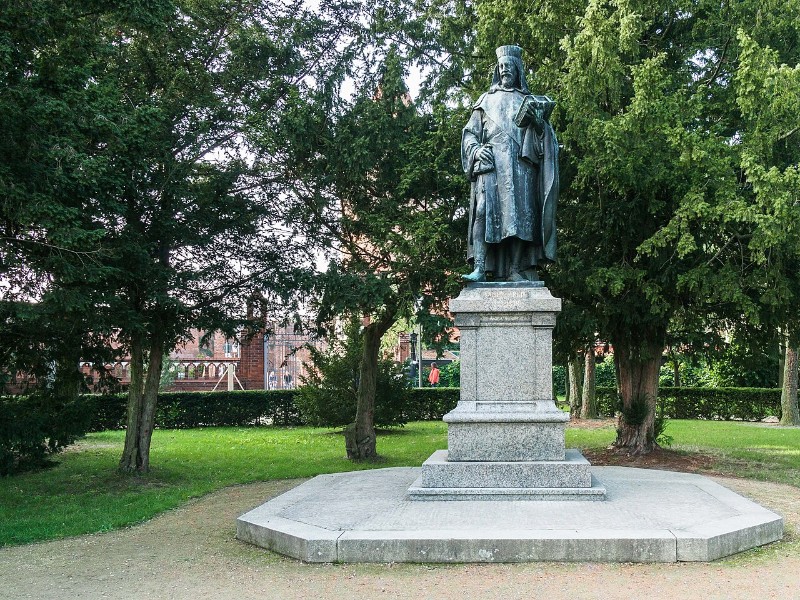 Standbeeld van Karl IV in de burcht van Tangermünde