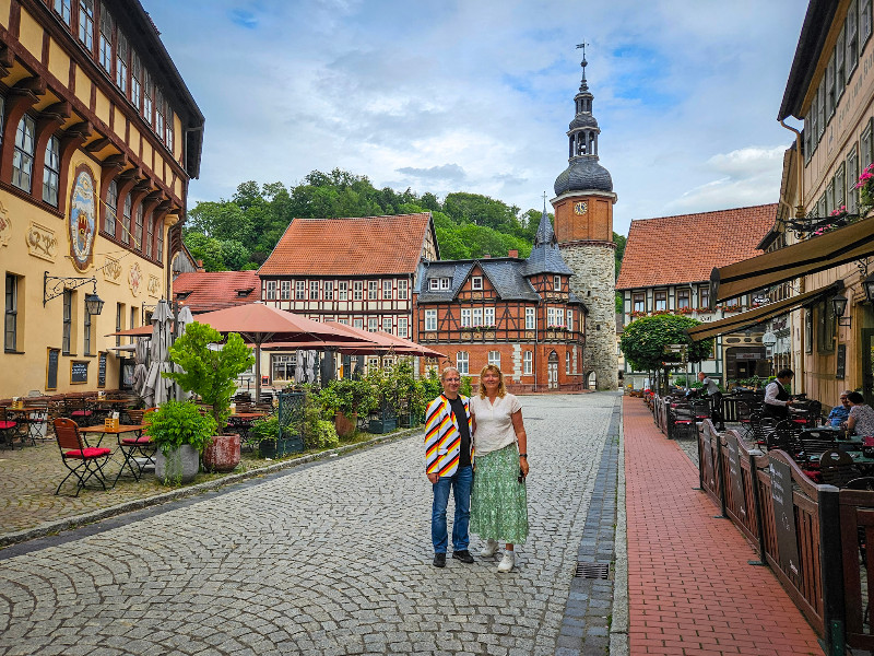 Sabine en Patrick in Stolberg in de Harz