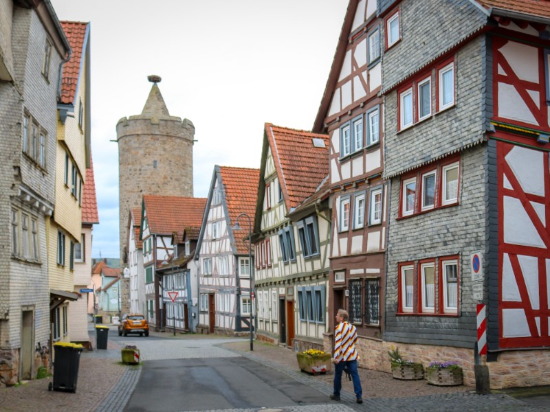 Overal in Alsfeld kijk je je ogen uit...