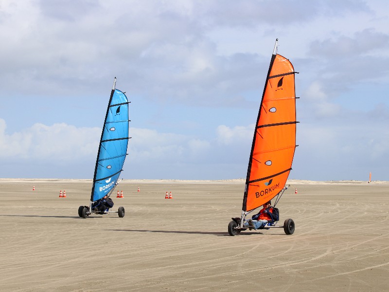 Strandzeilen op Borkum