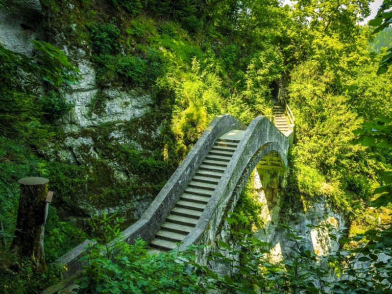 De Teufelsbrücke bij Inzigkofen