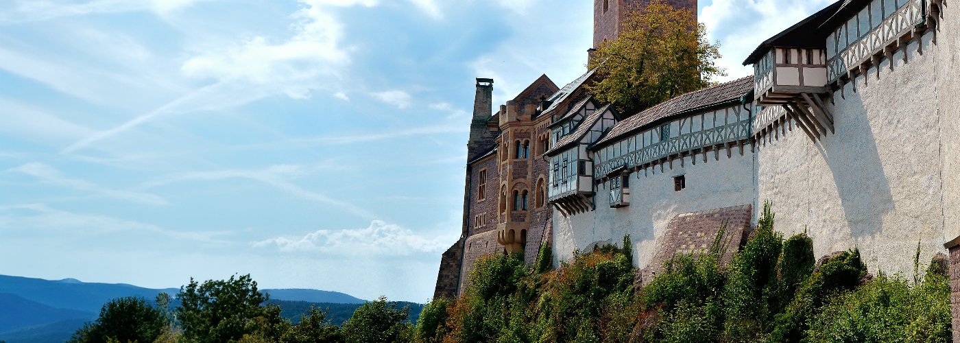 De beroemde Wartburg in Thüringen