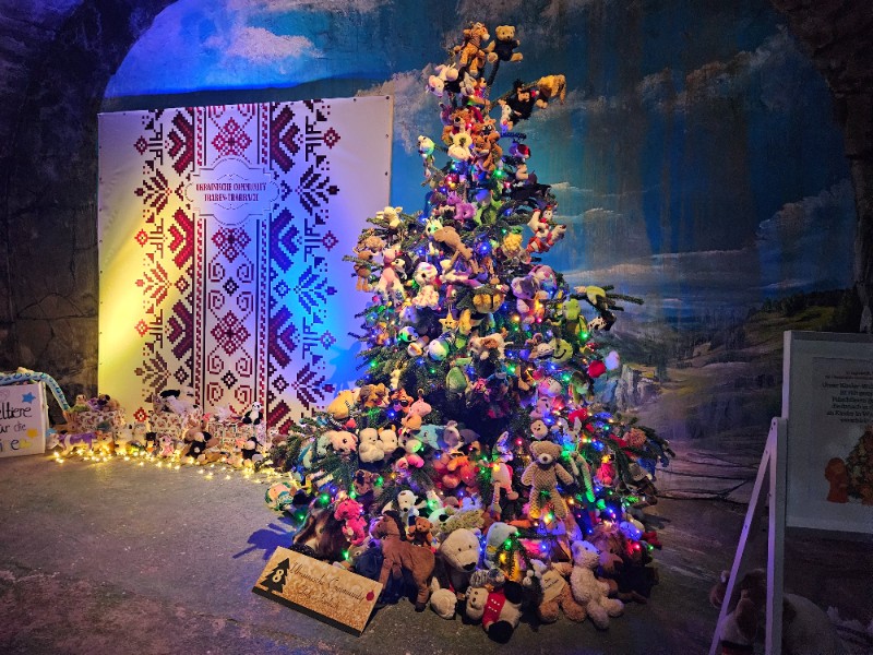 Kerstboom vol beertjes in Traben-Trarbach