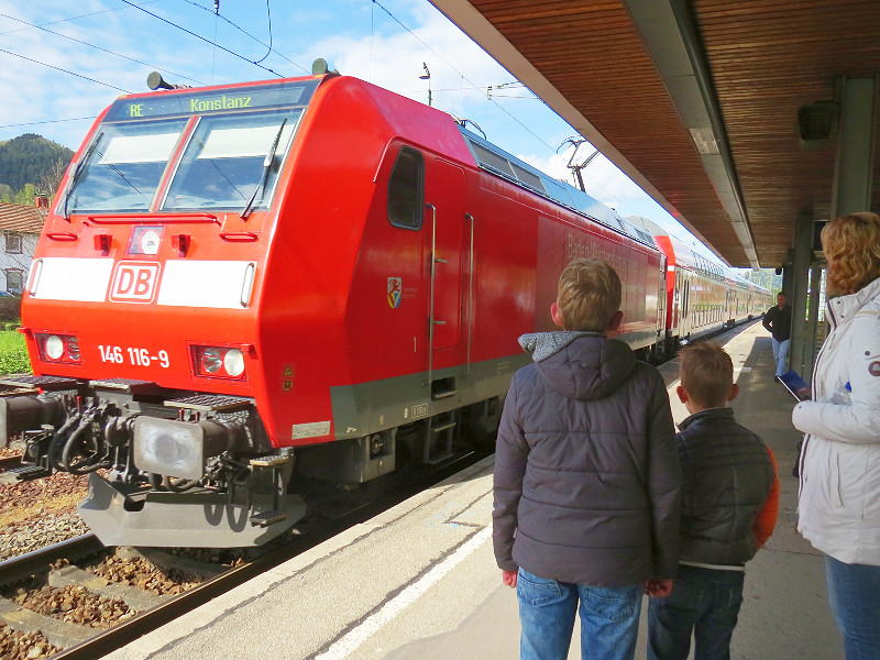 Wij maakten in het Zwarte woud gebruik van het gratis vervoer met de trein.