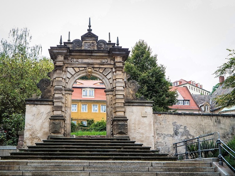 De Tuchmachertor achter de Frauenkirche