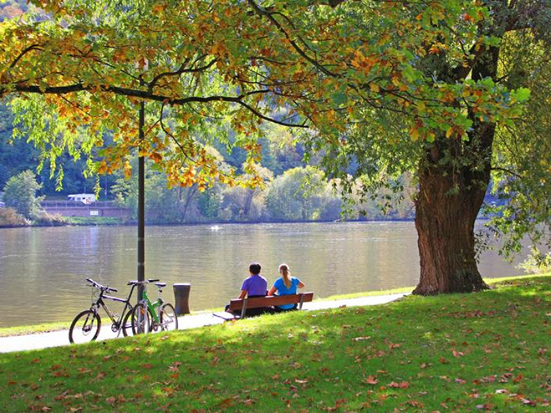 Fietsen langs de rivieren in Duitsland