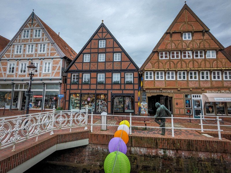 Vakwerkhuizen aan de Fleth in Buxtehude